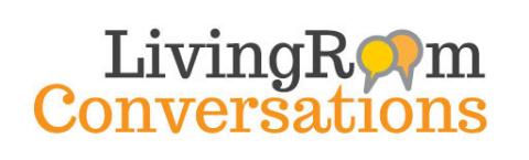 Logo for the Living Room Conversations organization