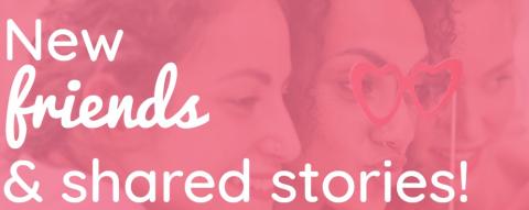 New friends & shared stories logo 